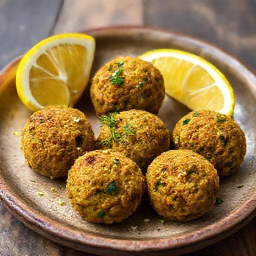 Falafel med fänkål och citron