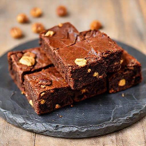 Brownies med Kaffe och Valnötter