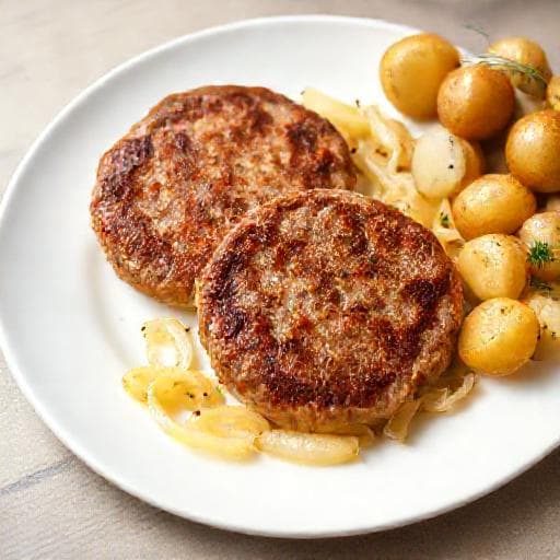 Snabbvariant: Pannbiff med Stekt Lök
