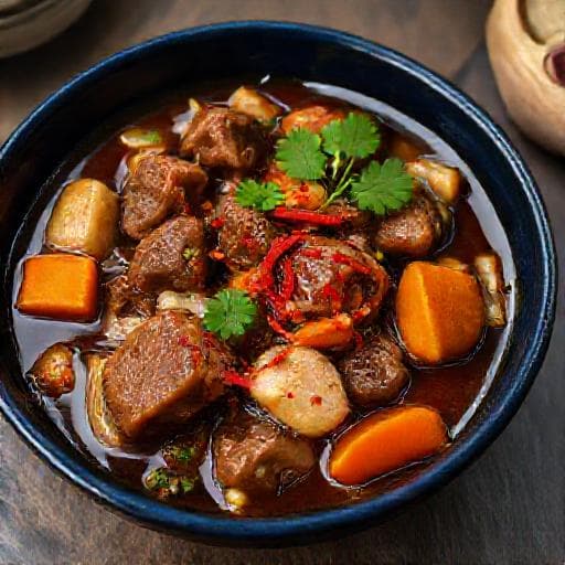 Kalops med Ingefära och Chili
