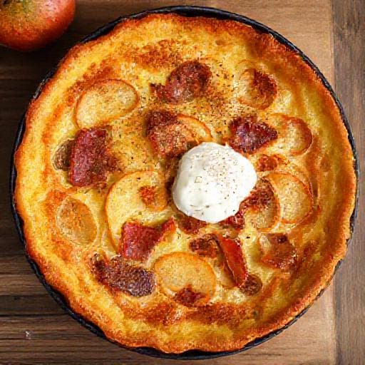 Fläskpannkaka med Äpple och Kanel