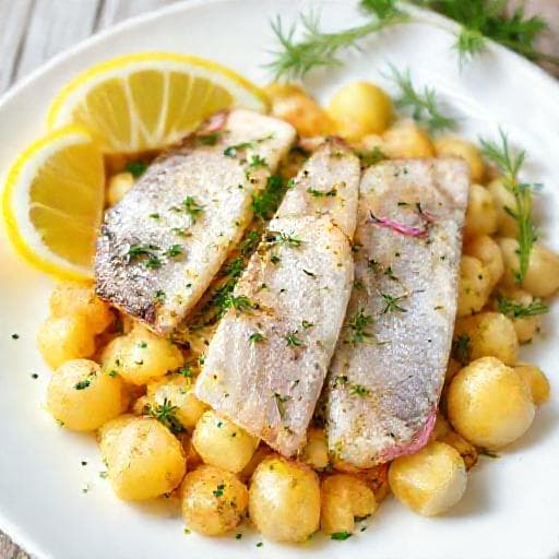 Snabb Matjessill med Färskpotatis och Citrondressing
