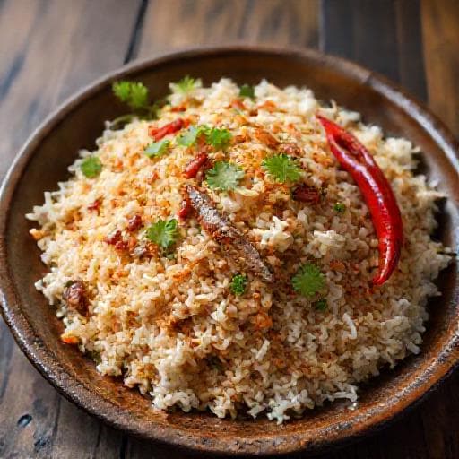 Nasi Goreng Sardin Pedas Berkerisik