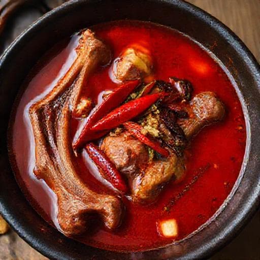 Sup Tulang Merah Pedas Berapi