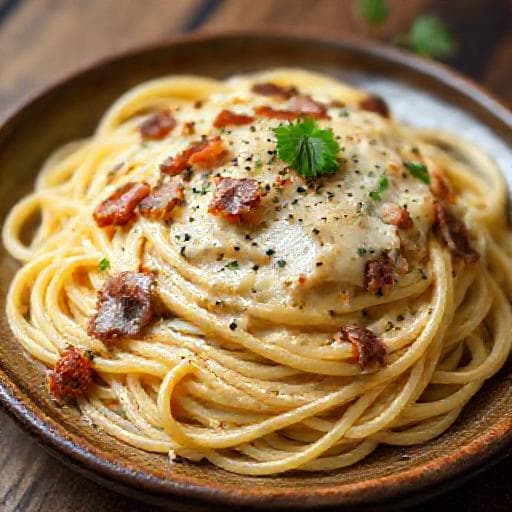 Carbonara Cepat & Mudah