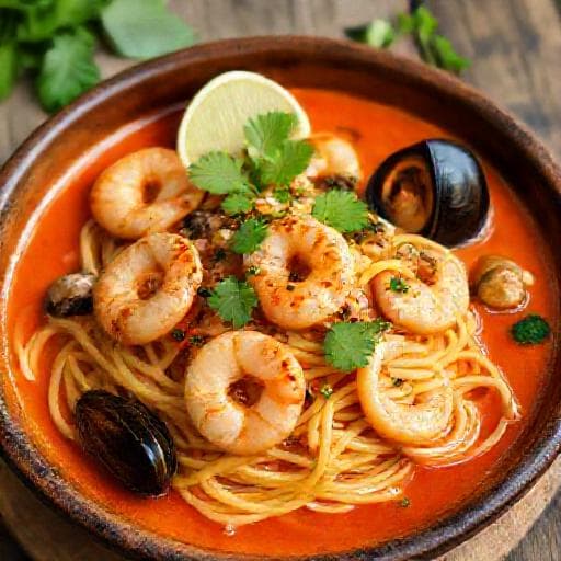 Pasta Tom Yam Seafood Klasik