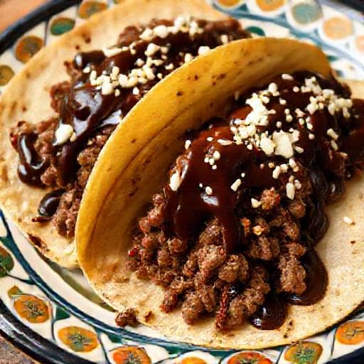 Taco Daging Pedas dengan Mole