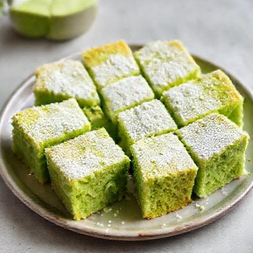 Kek Pandan Santan Ekspres