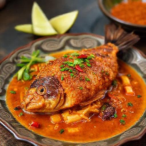 Ikan Cencaru Goreng Sambal Nyonya