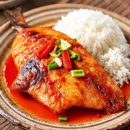 Ikan Kembung Goreng Berlada Klasik