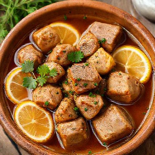 Souvlaki Gryde med Citron og Urter