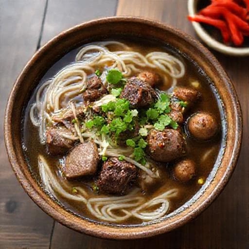 Pho Bo med Oksebryst og Krydderboller