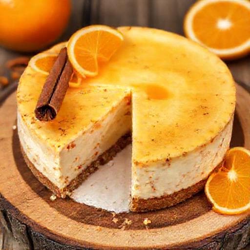 Pebernødde-cheesecake med Appelsin og Kanel