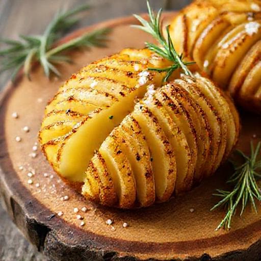 Klassiske Hasselbackkartofler