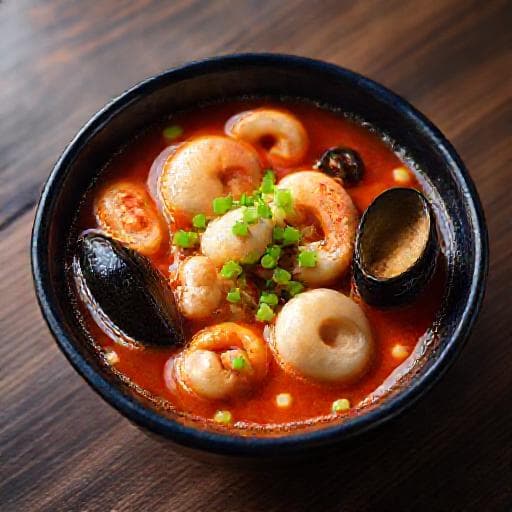 해물 국물 떡볶이