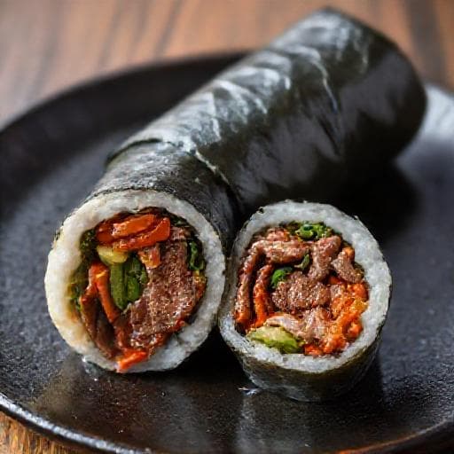 매콤 소고기 김밥 (창작)