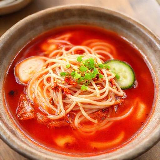 전통 김치말이국수