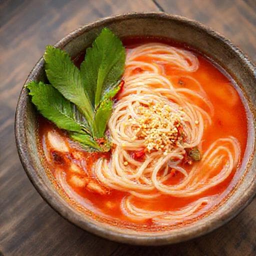 정통 열무국수