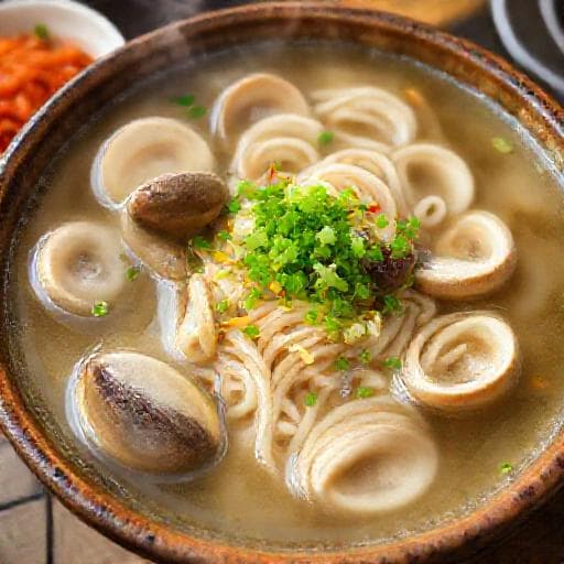 바지락 칼국수 (전통 방식)