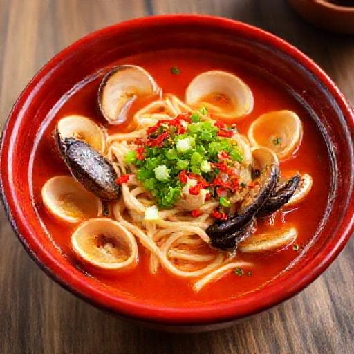 매콤 바지락 칼국수