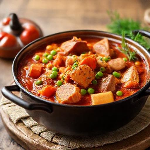 Cataplana de Carne Rápida