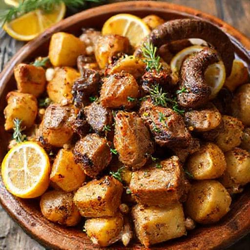 Cabrito à Padeiro com Ervas Aromáticas e Limão