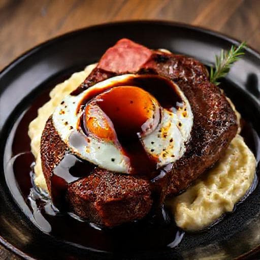 Bife à Portuguesa com Molho de Vinho do Porto