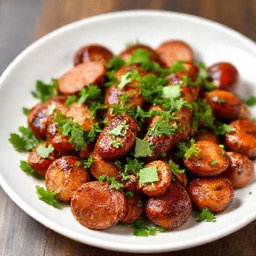 Linguiça na Air Fryer com Ervas Frescas