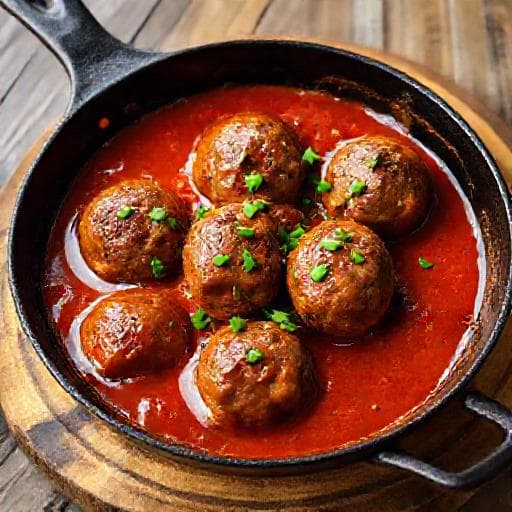 Bola de Carne Rápida na Frigideira