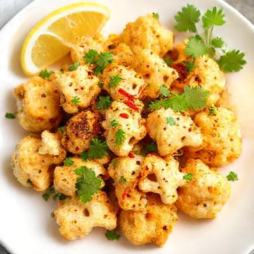 Couve-flor Picante na Air Fryer com Limão e Coentro