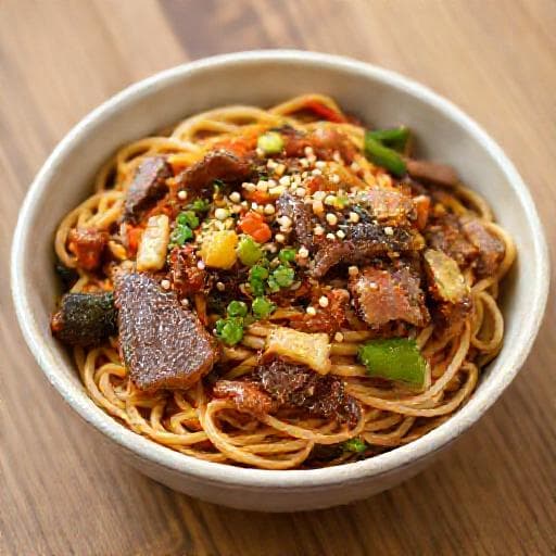 Yakissoba de Carne Rápido