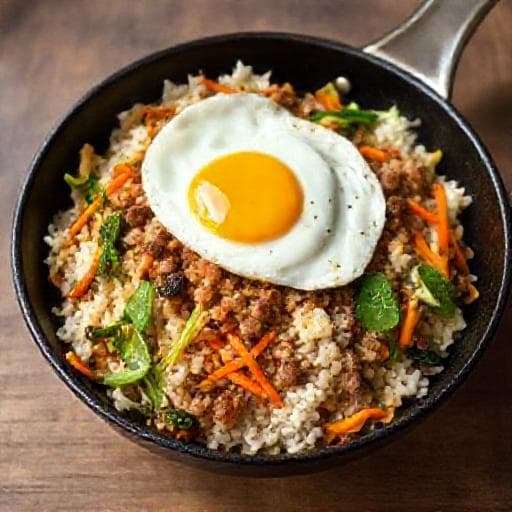 Bibimbap Rápido de Frigideira