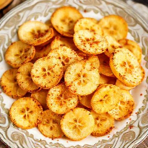 Chips de Banana com Canela na Air Fryer