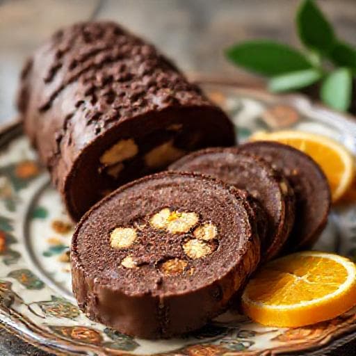 Salame de Chocolate com Toque Regional (Laranja)
