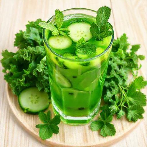 Suco Verde Rápido com Hortelã