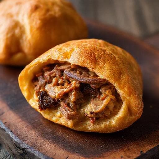 Pastel de Angu com Costelinha Defumada