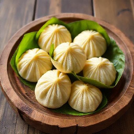 केले के पत्ते में पके कोलुकट्टई (पझम कोझुकट्टई)