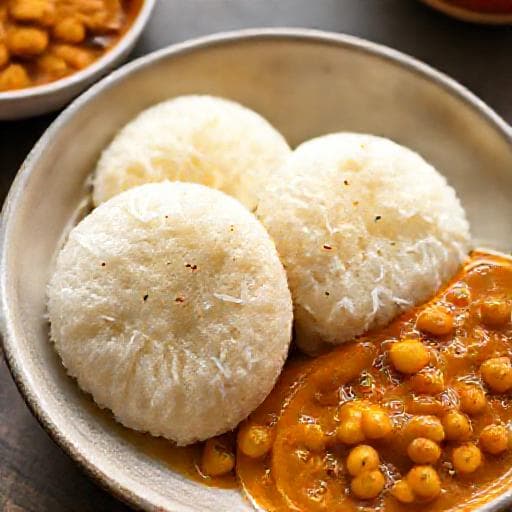 झटपट पुट्टू और कडला करी (सरलीकृत)