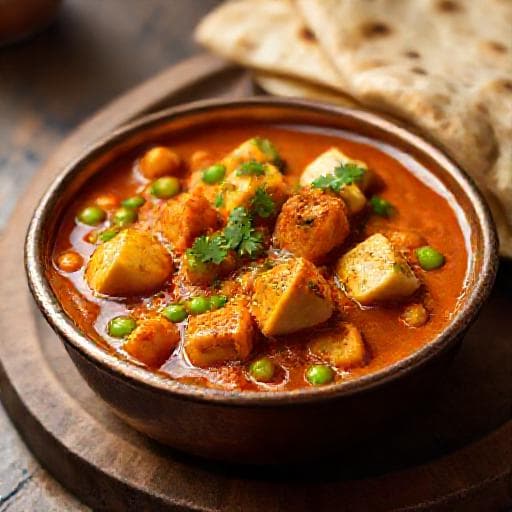 क्लासिक मटर पनीर