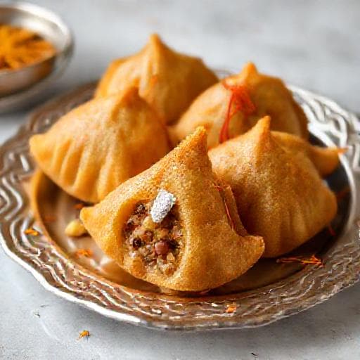 शाही गुजिया (खोया और मेवों से भरपूर)