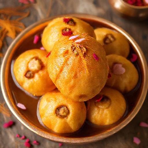 शाही मावा कचौरी (गुलाब जामुन स्टाइल)