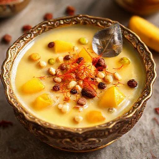 शाही फ्रूट कस्टर्ड (ड्राई फ्रूट्स के साथ)