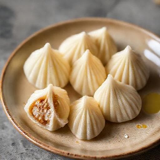 झटपट मोदक (साच्याचा वापर)
