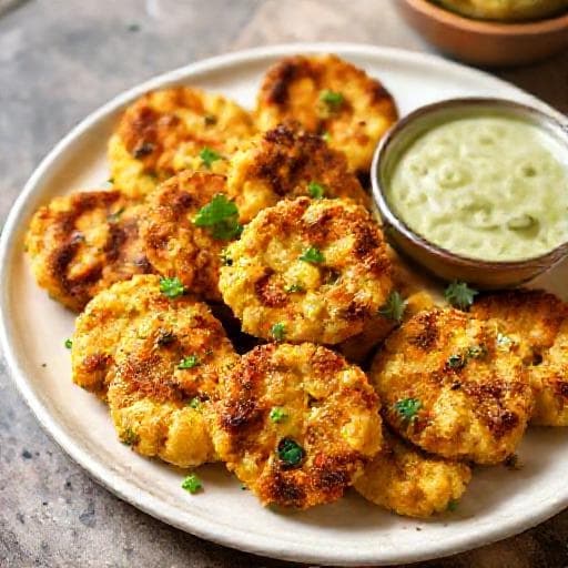 मसाला आलू गोभी टिक्की
