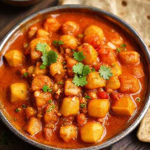 पारंपरिक आलू टमाटर की सब्जी