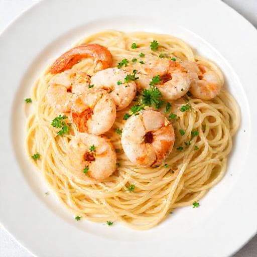 Klassinen Katkarapupasta