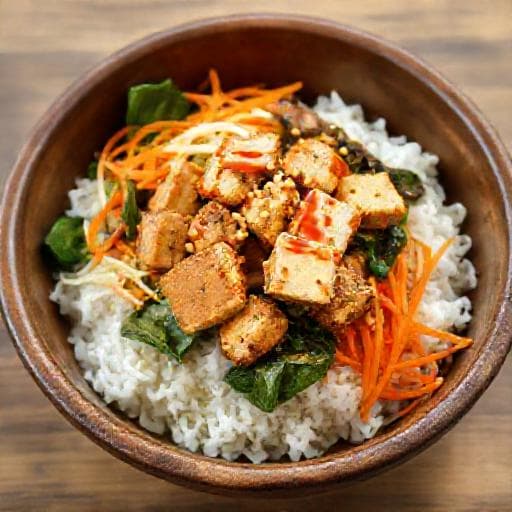 Tofu Bibimbap (Vegaaninen)