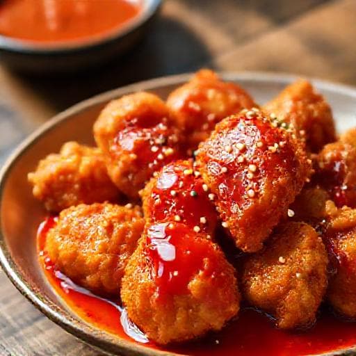 Nopea Korealainen Friteerattu Kana (Pikakastike)