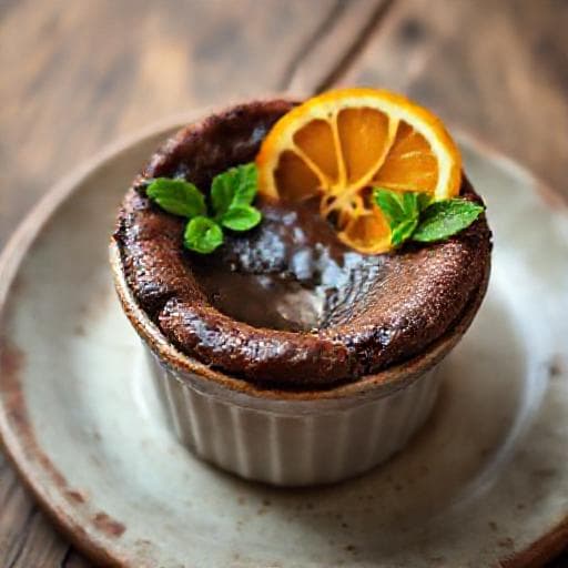 Portakallı Çikolatalı Sufle