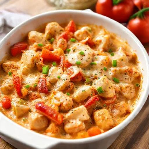 Snelle Hete Kip Ovenschotel met Paprika
